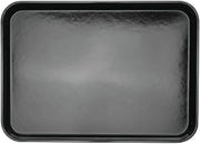 HUBERT Black Fiberglass Market Display Tray - 18"L x 13"W x 1"H