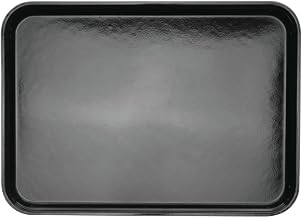 HUBERT Black Fiberglass Market Display Tray - 18"L x 13"W x 1"H