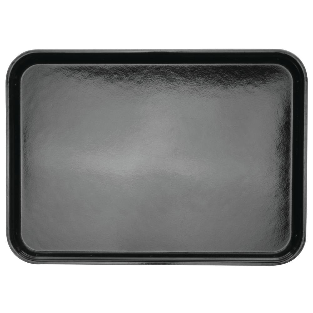Black Fiberglass Market Display Tray - 18"L x 13"W x 1"H by HUBERT – 18" x 13" x 1", Plastic, Black, Model 191538026867