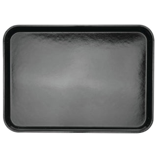 Black Fiberglass Market Display Tray - 18"L x 13"W x 1"H by HUBERT – 18" x 13" x 1", Plastic, Black, Model 191538026867