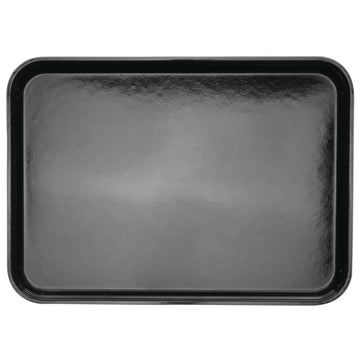 Black Fiberglass Market Display Tray - 18"L x 13"W x 1"H by HUBERT – 18" x 13" x 1", Plastic, Black, Model 191538026867