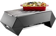 Rosseto SK044 Diamond Multi Chef Frame 10" with Burner and Fuel Holder, Grill, Grey