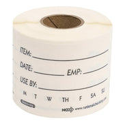 National Checking Co. National Checking Self Life Use By Dissolvable Label - 2 in. x 3 in. by NCCO – 3" x 2", Sticker, White, Model DSL23