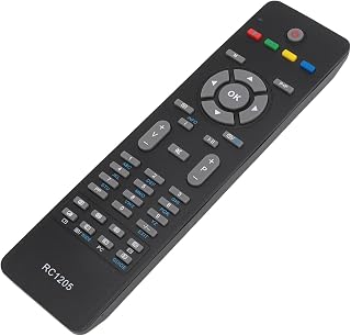 RC1205 Universal TV Remote Control Replacement for Sanyo Techwood Bush Alba Luxor TV, Voice Control Remote with Full Access, ABS Ergonomic WearResistant