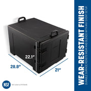 Carlisle FoodService Products Black / 7 Sheet Pan Capacity / Modern Food & Dish Transport