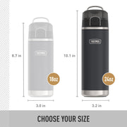 ICON SERIES by THERMOS – 24 Ounces, 24.0 fluid_ounces, Stainless Steel, Matte Stainless Steel, Model IS2202MS4