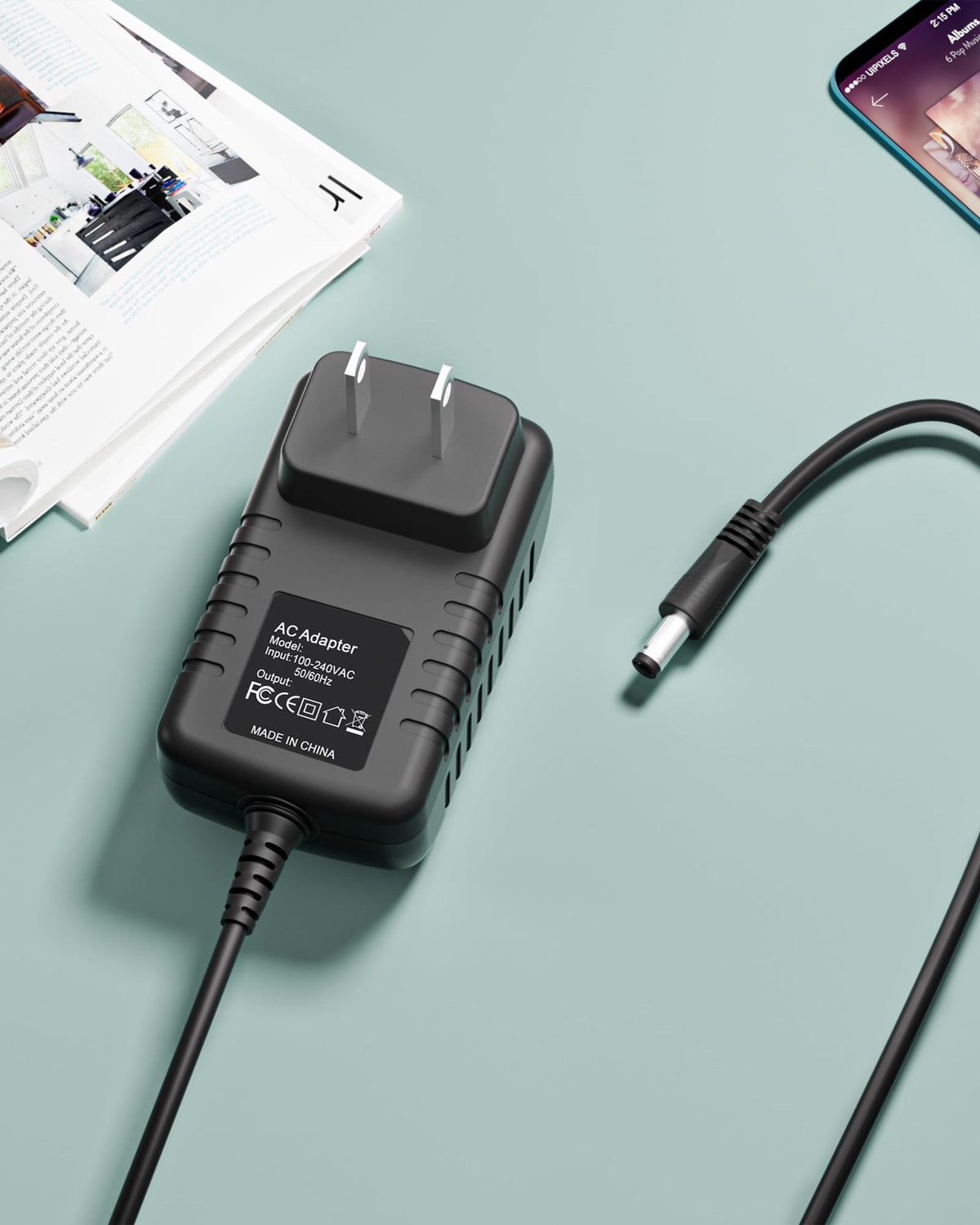 AC Adapter Compatible with Detecto WPS10 WPS12 Submersible Digital Scale by WITOMAERN – Black, Model L10EP0802