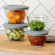 Anchor Hocking 2 Cup, 6-Piece Set (3 Bowls and 3 Lids) / Clear / Casual Mixing Bowls