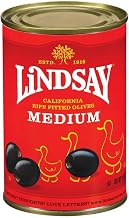 Medium Pitted Ripe Black Olives 300 count, 6 ounce -- 24 Case