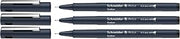 Schneider Pictus Fineliner Pens (Line Widths 0.3 mm, 0.5 mm and 0.7 mm) Black (Pack of 3)