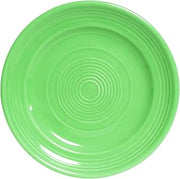 Tuxton China CTA-120 Plate, 12" Diameter, Round, Wide Rim, Microwave and Dishwasher Safe, Oven Proof, Fully Vitrified, Ceramic, Concentrix, Cilantro, Pack of 6