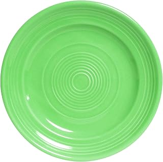 Tuxton China CTA-120 Plate, 12" Diameter, Round, Wide Rim, Microwave and Dishwasher Safe, Oven Proof, Fully Vitrified, Ceramic, Concentrix, Cilantro, Pack of 6