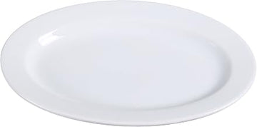 Casafoyer AC-14 ABCO Oval Platter, 13" Length x 8.5" Width, Porcelain, Super White, Pack of 12 | (2 Units)
