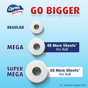 Ultra Strong Toilet Paper 18 Mega Rolls by Charmin – 242 sheet (Pack of 18), Bamboo, White, Pack of 18, Model 80369893