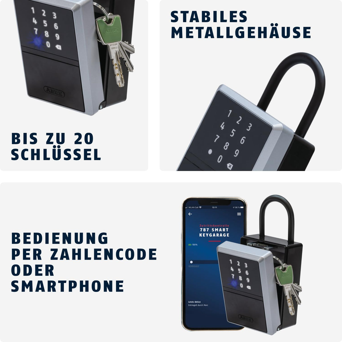 ABUS Electronic / Schwarz, Silber / 1 Security Lock Boxes