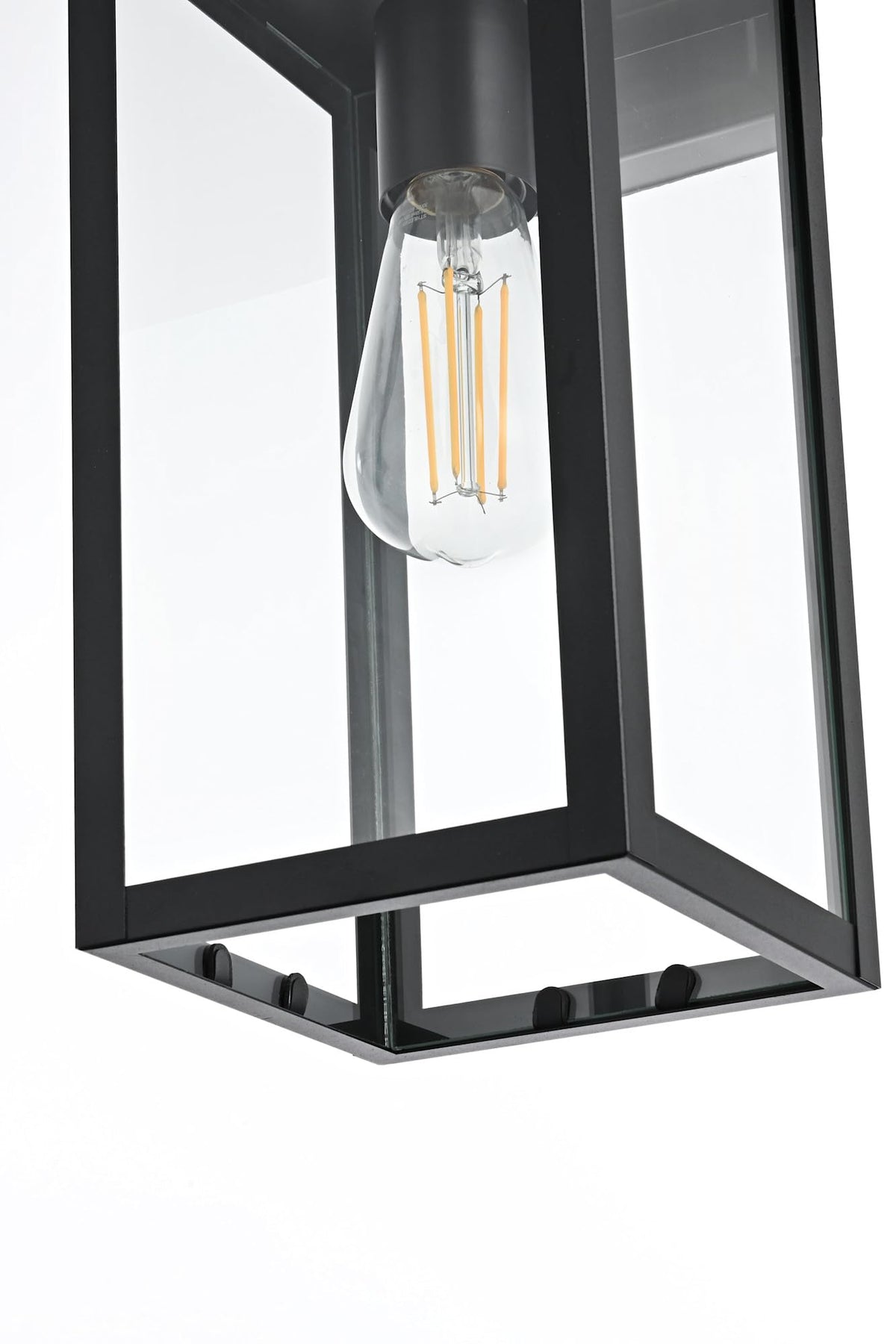 Hilton One Light Outdoor Wall Sconce Black by Lighting Design – 12", Iron, Black, Model OD330W18BK