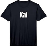 Kai Name Personalized First Names Epic Minimal Text Performance T-Shirt