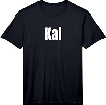 Kai Name Personalized First Names Epic Minimal Text Performance T-Shirt