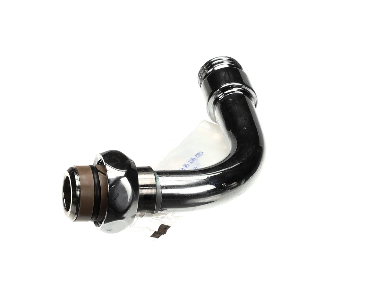 90 Deg Swivel To Hose Thread by T&S Brass – 3/4, 1.0 load, Brass, Silver, Model 034A