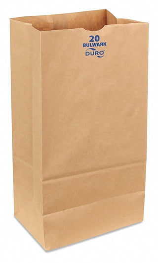 20# Kraft Bulwark Bag 57# 8.25X5.31X16. by Duro Bag – 20 lb, 20.0 pounds, Paper, Brown, Model 71020