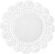 Hoffmaster 500235 Cambridge Lace Doilies, Round, 6, White, 1,000/carton