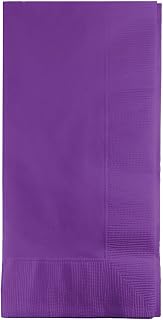 Creative Converting 318938 Amethyst Dinner Napkin, 8.75" x 8.75", Purple