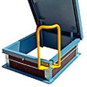 Safety Ladder Extension by Acudor – 25"L x 10"W x 10"H, Alloy Steel, Yellow, Model SLE-YB204623