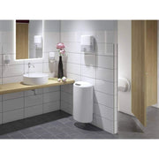 TOWEL DISPENSER ZICKZ.-THICK Mini by Tork – Plastic, White, Model 553100