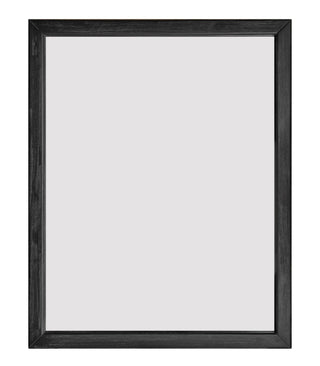 Fields - Modern Black Acacia Mirror by Limari Home – 31.5"L x 39.2"W, Glass, Black, Model LIM-82590