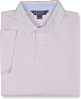 Brooks Brothers Mens Slim Fit Soft Knit Cotton Three Button Polo Shirt,