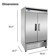 Atosa 43.8 cu. ft. / Stainless Steel / 43.8 cubic_feet Freezers