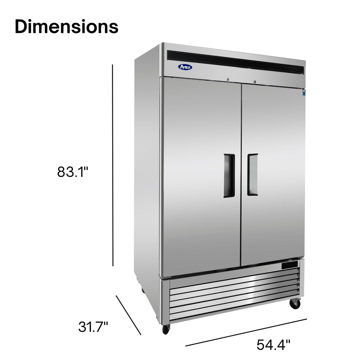 Atosa 43.8 cu. ft. / Stainless Steel / 43.8 cubic_feet Freezers