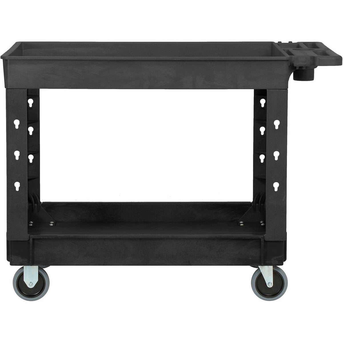 Industrial Service & Utility Cart by Global Industrial – Plastic, Black, Model 800334