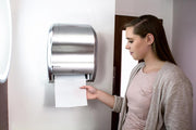 San Jamar Hybrid / Silver / 16.5" x 13" x 9.25" Commercial Paper Hand Towel Dispensers