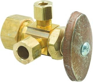 BrassCraft CR1900RX R1 Dual Outlt Stop Mt 1/2 Ncomx1/4Odcom Rb