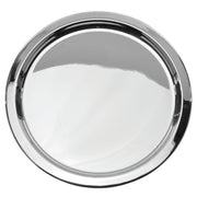 Serving Tray Round Silver Stainless Steel - 20" Dia x 3/4" H by HUBERT – Large, Stainless Steel, Silver, Model TR07907188