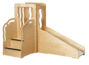Mini Loft by Jonti-Craft – 44" High X 64" Wide X 37.5" Deep, Wood, Natural Wood, Model 9758JC