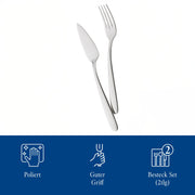 Daily Line Fish Set by Villeroy & Boch – Standard, Stainless Steel, Pack of 2, Model FBA_1264039360