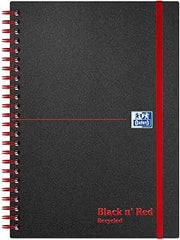 Black n' Red A5 Recycled Twinwire Poly Cover Notebook - Black/Red