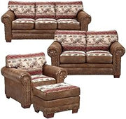 American Furniture Classics Deer Valley 4-piece Sleeper Sofa Set in Brown