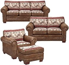 American Furniture Classics Deer Valley 4-piece Sleeper Sofa Set in Brown