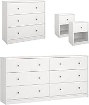 Tvilum Portland White 4-Piece Bedroom Set