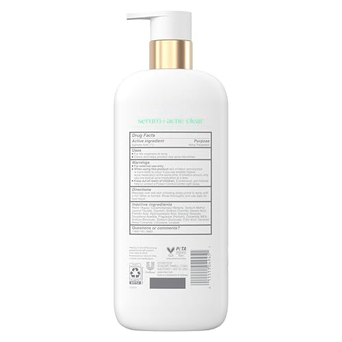 Dove 18.5 Fl Oz (Pack of 1) / White / Acne Clearing Body Washes