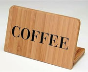 Cal-Mil Bamboo Coffee Beverage Sign