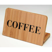 Bamboo Coffee Beverage Sign by CAL-MIL – Small, Bamboo, Model 606-1