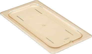 Cambro 30HPC150 Food Pan Lid 1/3 H-Pan Flat Amber Case qty 6
