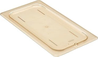 Cambro 30HPC150 Food Pan Lid 1/3 H-Pan Flat Amber Case qty 6