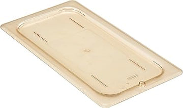 Cambro 30HPC150 Food Pan Lid 1/3 H-Pan Flat Amber Case qty 6