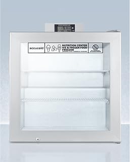 ACCUCOLD SCFU386NZ 2.0 cu. ft. Glass Door Nutrition Center All Freezer with Alarm & Thermometer