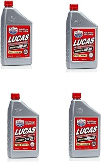 Lucas Oil 10049 Case of 4 SAE 5W-30 Synthetic Motor Oil 1 Quart Bottle